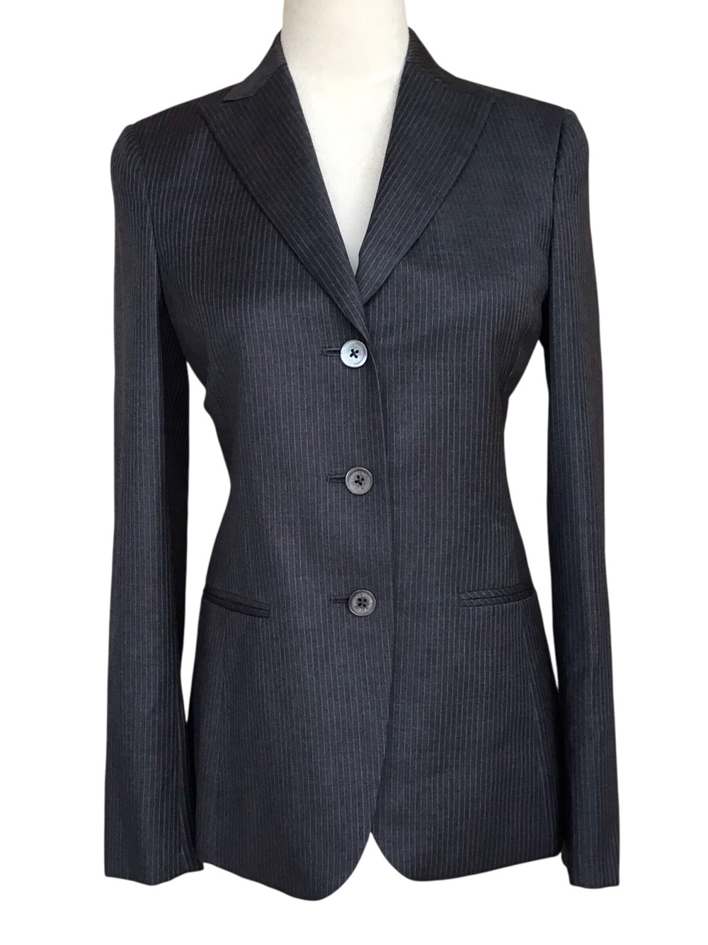 Brooks Brothers Pinstripe Wool Blazer Woven in Italy NEW